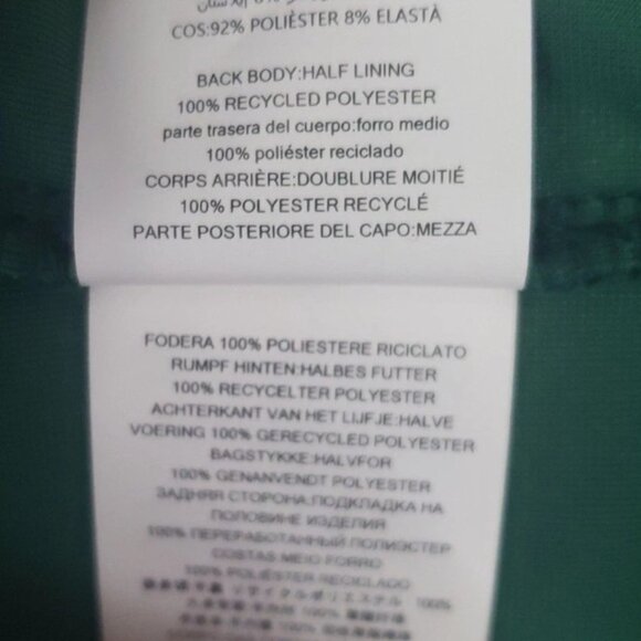 Michael Kors Green Stretch Velvet Sleeveless Twist Neck Midi Dress SZ M - NWT - Picture 7 of 8